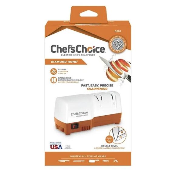 Chef’sChoice Diamond Hone Kitchen Knife Sharpener 2-Stage USA-Made NEW/NIB!! - Picture 1 of 15